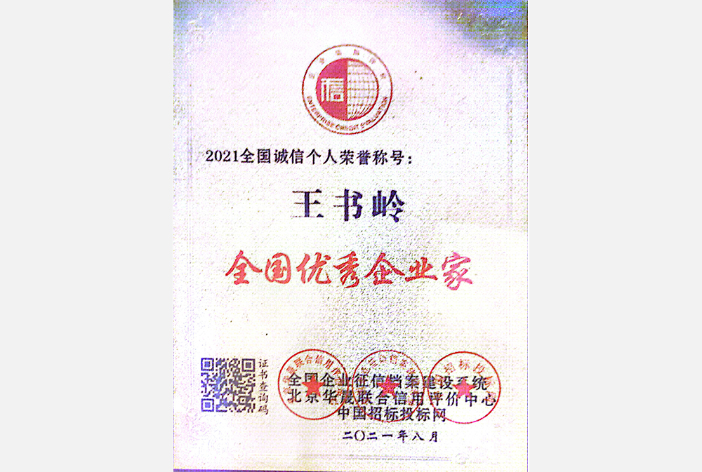 全国优秀企业家